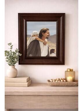 Liz Lemon Swindle Framed Jesus Print “By the Way” LDS Christian Wall Art